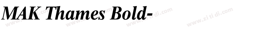 MAK Thames Bold字体转换
